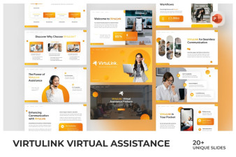 VirtuLink Virtual Assistance PowerPoint Template